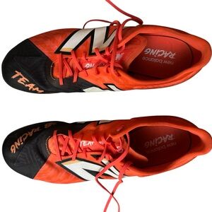 New Balance unisex SD100 v5 Black and Orange Athletic Shoes